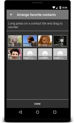 Favorite Contacts Widget Blur android App screenshot 17