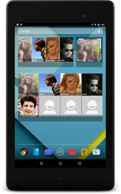 Favorite Contacts Widget Blur android App screenshot 1