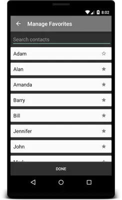 Favorite Contacts Widget Blur android App screenshot 19