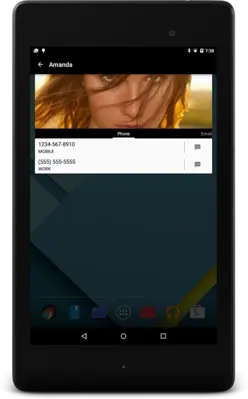 Favorite Contacts Widget Blur android App screenshot 4